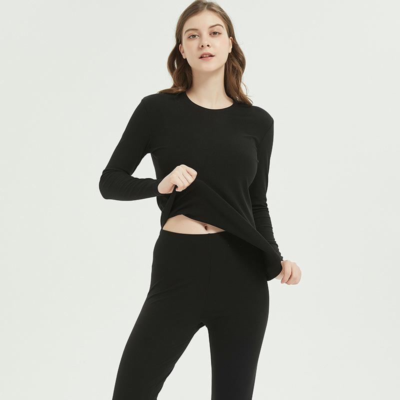 インナー レディース メンズ 秋冬 保温 セットアップ 肌着 長袖 あったか トップス ボトムス 白 部屋着 普段使い