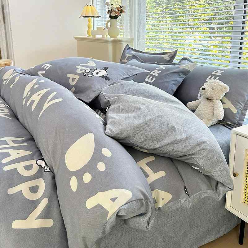 布団カバーセット 寝具 12mベッド用 3点セット 15m 18m 20mベッド用 4点セット 厚手 幾何学模様 アニメ柄 洗濯OK 春夏秋冬 オールシーズン 柔らかい 肌触り