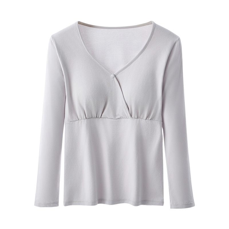 マタニティ パジャマ 春秋冬 授乳口付き 綿 長袖 上下セット 妊婦服 産前 産後 ウエスト調整 ルームウ..