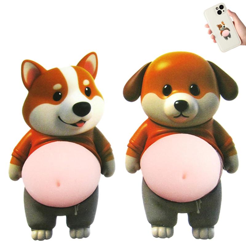 犬 お腹 シール ぷにぷにシール 2枚セット clearstore2024-10432302 clearstore サンプル画像2