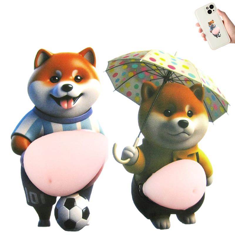 犬 お腹 シール ぷにぷにシール 2枚セット clearstore2024-10432302 clearstore サンプル画像3