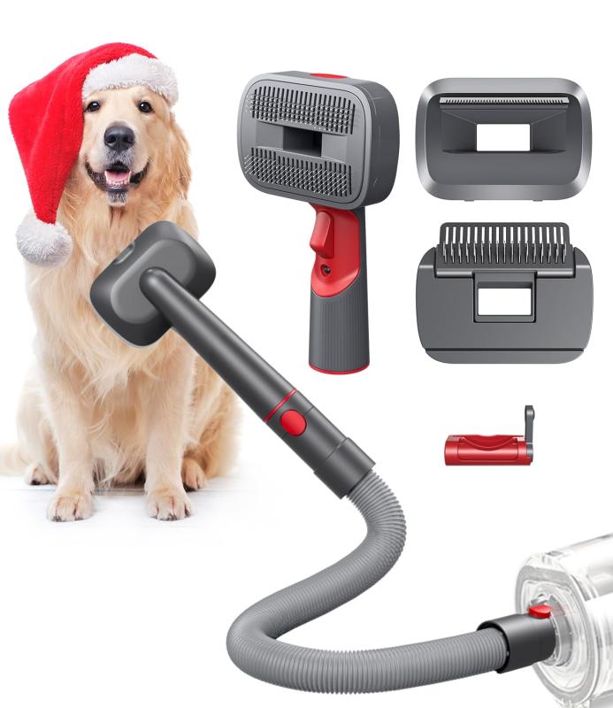 ダイソン V7 用 ペットグルーミングキット Dyson V7 V8 V10 V11 V15 シリーズ 対応 掃除機用交換部品 延長ホース トリガー アタッチメント ペットグルーミングブラシ ペット用 痛くない ヒーリング