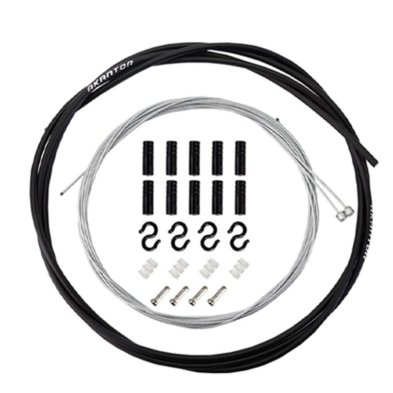 DELUXEFOX Bicycle Brake Cable Set, Shift Cable, Bicycle Brake Wire, Replacement, Universal Bicycle Parts, PVC Coated Bicycle Brake Cable
