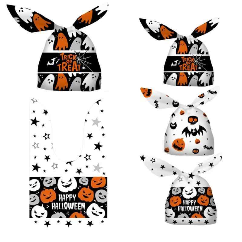 DAFUDAGUI ハロウィン 袋 【3柄50枚入り】 ラッピング 袋 Halloween お菓子 小分け袋 レジ袋 プレゼント 贈り物 うさぎ耳 ギフトバッグ キャンディバッグ Halloweenキャラクター ラッピング用品 可愛【商品仕様】:ハロウィン袋×50枚（3種類）【サイズ】: 高さ23×幅13.8×マチ3cm（ご注意：±1 CMの誤差があるかもしれません。）【ハービーハロウィン 】:紙袋とギフトシールはお城、カボチャ、幽霊、魔女、黒猫等のハロウィンの絵柄がプリントされています。【多様な用途:お菓子 】・キャンディー・小物・雑貨・プレゼントなど、いろいろな物を入れられます。ハロウィンイベントに、お店には欠かせない包装袋で【ハロウィーンパーティー 】、ハロウィーン会でのプレゼント梱包に使用できます。