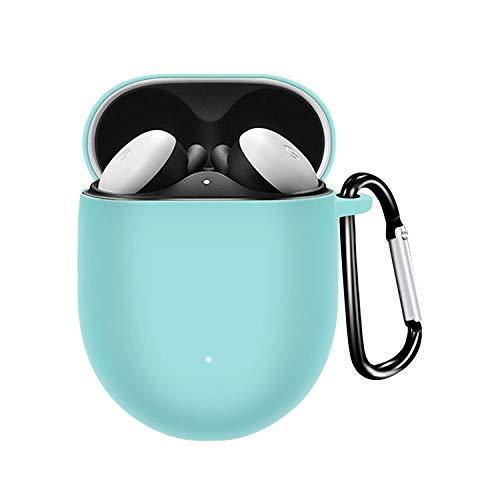 Pixel Buds 2(第2世代) グーグルピクセル イヤホン 充電用穴付き 保護シリコンカバー カラビナ付き シンプル おしゃれ 便利 転倒防止 ソフトカバー/ケース 保護カバー