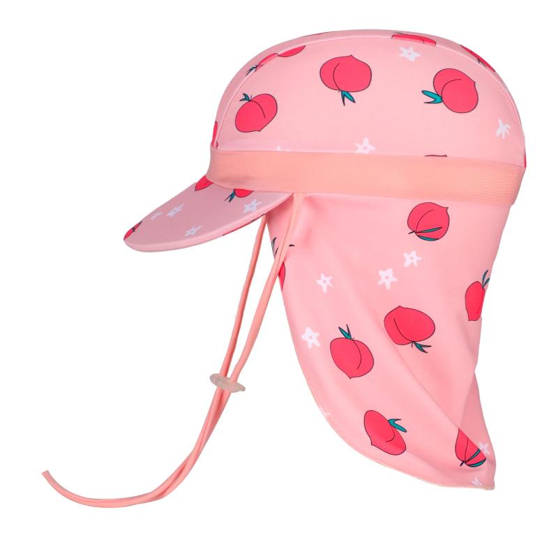 [LACOFIA] 子供 日よけ帽子 水着キャップ キッズ ベビー 男の子 女の子 日よけ UV対策日焼け予防 フラップキャップ スイムキャップ