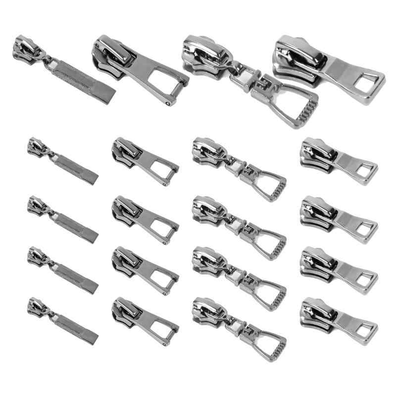 JeeSoarToFar金属ファスナースライダーセット - 3号、5号、8号、合計20個、亜鉛合金製複数のサイズ：3号、5号、8号の異なるサイズのファスナースライダー、それぞれ5個ずつ、合計20個。さまざまなファスナーサイズに対応。高品質の素材：丈夫な亜鉛合金で製造され、錆びにくく耐久性が高い。電鍍加工：精緻な電鍍加工により、ファスナースライダーの外観が美しく、耐久性が向上。交換が簡単：壊れたファスナーの修理や新規ファスナーのプロジェクトに適しており、使い勝手が良い。多目的使用：衣類、バッグ、スーツケース、財布など、さまざまなファスナー製品に適しており、多くのニーズに対応。