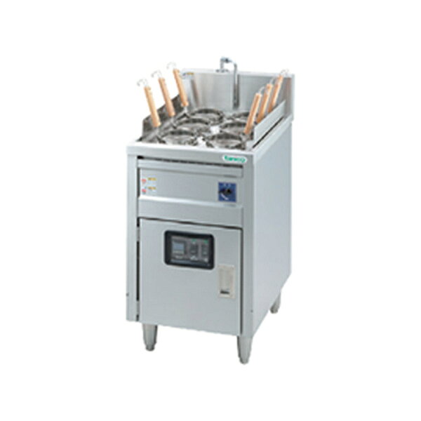 TEU-A62DA タニコー 電気ゆで麺器 デラックスタイプ W620×D750×H850mm 業務用 製品スペック 型式TEU-A62DA メーカータニコー (tanico) 外形寸法間口620×奥行750×高さ850mm 仕様デラックスタイプデジタル温度調節器仕様一槽式9テボ 給水口径15A 排水口径25A 電源三相200V 50/60Hz 消費電力 (50/60Hz)13.5kW 槽水量60L 安全装置温度過昇防止装置 製品重量59kg 付属品ふりざる受け×1、ふりざる×9、中底×3 ※最寄りの消防署の指導に従い、安全に設置してください。 ※ご使用前に取扱説明書の注意事項をご確認ください。 ※商品画像と実際の製品で外寸/外観/バーナー配置が異なることがあります。添付図/商品情報でご確認ください。 ※一部地域や一部商品では追加送料がかかる場合もございます。（事前にご連絡致します）関連商品TEU-A62D タニコー 電気ゆで麺器 デラックスタイプ W620×...TEU-A62A タニコー 電気ゆで麺器 スタンダードタイプ W620...438,000円428,000円MRH-06　マルゼン　ハイグレード自動ゆで麺機　クリーブランド...TEU-A62 タニコー 電気ゆで麺器 スタンダードタイプ W620×...473,800円412,000円MREY-L03L　マルゼン　電気自動ゆで麺機　3カゴ　3Φ200V　...TGUS-60AH タニコー ハイパワー解凍ゆで麺器 冷凍麺対応 W6...489,250円435,000円TGUS-A60A タニコー 角型ゆで麺器 省エネタイプ 蒼龍シリーズ...TEIG-120 タニコー 電気グリラー 魚焼器卓上タイプ W1120...402,000円462,000円TNHE-5（R/L） タニコー 電気式 食器消毒保管庫 片面式 収納...TEU-A45DA タニコー 電気ゆで麺器 デラックスタイプ W450...460,000円392,000円■搬入/設置/入替工事等（※別料金）をご希望の場合はお問合せください。 ・不要の場合：車上渡し便でのお届けとなります。 ・設置等希望の場合：【別料金】となりますのでお見積り致します。 ■日中連絡のつく電話番号をご登録ください。 ■法人名・店舗名・現場名をご記入ください。 ■個人宅配送は追加送料または配送不可となる場合があります。 ■廃盤・欠品等で手配不可の場合はキャンセルとなります。