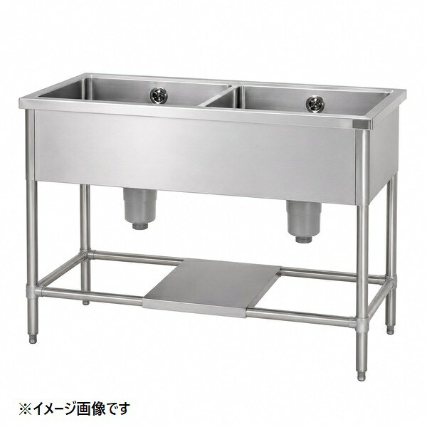 TRE-2S-A945NB タニコー 二槽シンク（バックガードなし） W900×D450×H850mm 業務用 新品