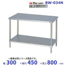 マルゼン 作業台 バックガードなし BW-034N