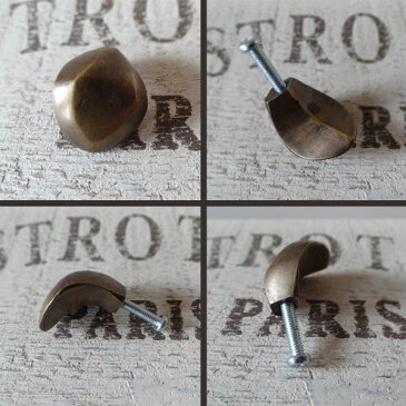 取っ手 真鍮 レトロ アンティーク風 引き出し ハンドルつまみ バリ金具 Brass
