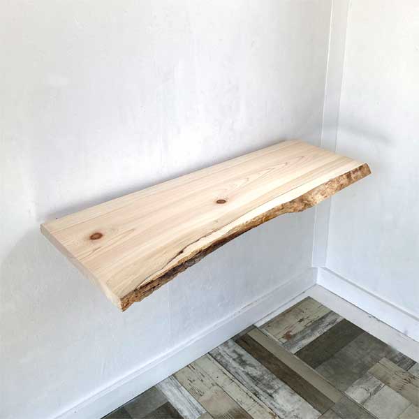一枚板 無垢 ひのき 檜 桧 棚板 棚 カウンター 机 天板 板 桧 ヒノキ 天板 無垢板 ウッドボード シェルフボード