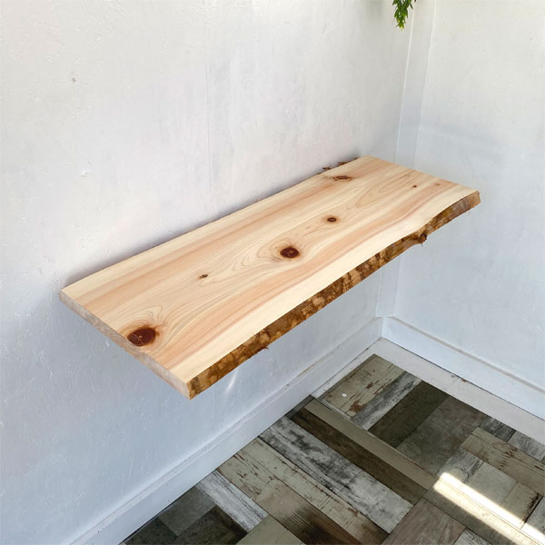 一枚板 無垢 桧 棚板 棚 カウンター 机 天板 板 ひのき 天板 無垢板 ウッドボード シェルフボード