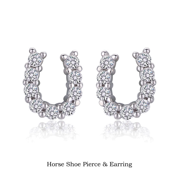 【半額タイムセール 50％OFF】馬蹄 ピアス イヤリング ケリー　ホースシュー ピアス＆イヤリング金属アレルギー 対応 ギフト【馬蹄形】 プレゼント 母の日 ギフト 誕生日プレゼント 女友達 ギフト 20代 結婚記念日プレゼント 妻 【日曜営業】【優】 【P】のサムネイル
