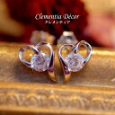 【半額タイムセール 50%OFF】ピアス レディース アンジェリン オープンハートピアス金属アレルギー 対応 ジルコニア 【ピアス レディース】【ハート】 彼女...