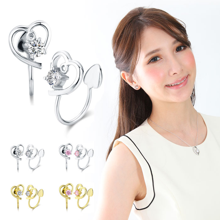 人気新品 楽天市場】ダイヤモンド(モチーフハート)(イヤリング ダイヤモンド