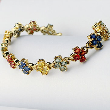 【30%OFF SALE】ブレスレット レディース マルチ サファイア ブレスレット 9月 誕生石 天然石 プレゼント 30台 40代 50代 クリスマス プレ...