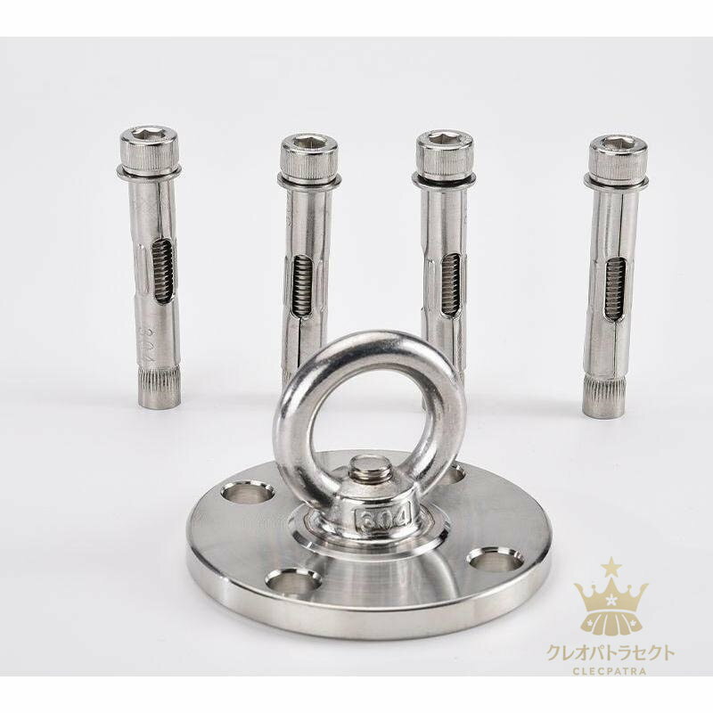 ステンレス 回転式 天井フック エアリアルヨガ ハンモック 金具 固定 ハンキングチェアー サンドバッグ 吊り下げ金具 空中ヨガ