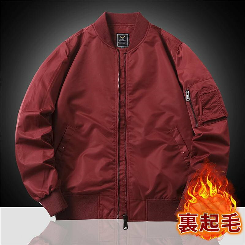 【クーポンで10％オフ】ミリタリージャケット メンズ フライトジャケット 裹起毛 ボア スタジャン MA-1 アウター ジャンパー ブルゾン コート 防風 お兄系 秋 冬 3