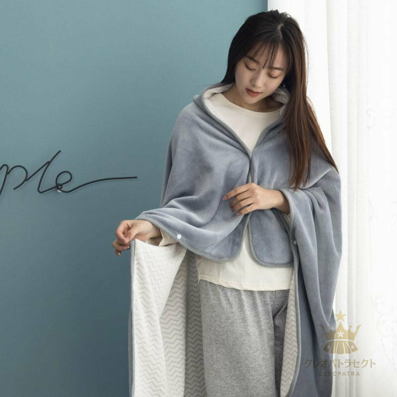 ひざ掛け 大判 ブランケット ボタン付き 膝掛け 掛け毛布 肩掛け毛布 フリンジ付き ニットブランケット ソファー オフィス 部屋 アウトドア 冬 3