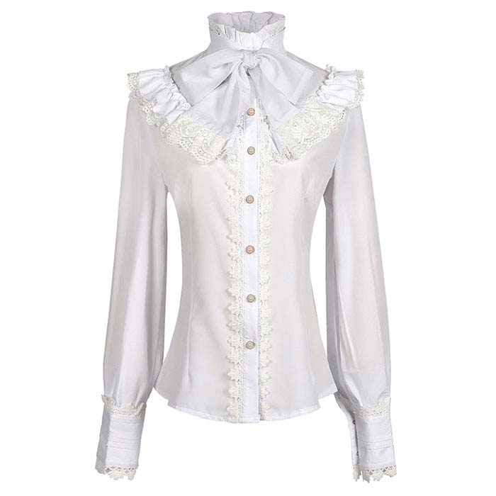 Mujeres Camiseta de Halloween Camiseta de mangas largas estilo occidental Goslori Camiseta Lolita Victoria Gótica Camiseta Lolita Tops Camiseta de mangas largas Carrera Camiseta de correa Casas Cosplay Gótica Festivales Académicos Fiestas Culturales Fiestas de Conciertos Fiesta de espectáculos Teatro Noble Escenario Disfraces Personalidad Bonito — vista 2