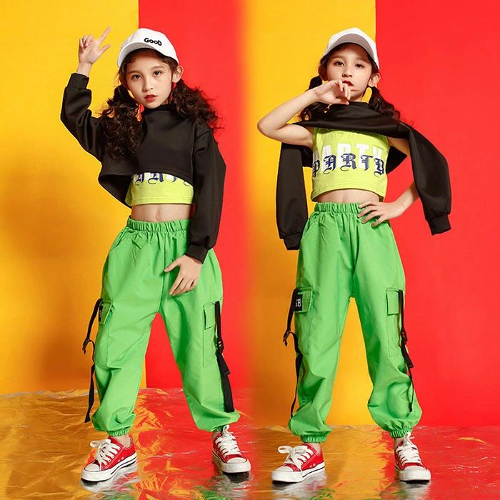 Rakuten - 子供ヒップホップ衣装 キッズ服 ダンス衣装 女の子 ストリートダンス衣装 子ども 3点セット シャツ 長袖 ベスト パンツ 韓国風 ジャズダンス 練習着 キッズ 子供服 ジュニア服 ステージ衣装 韓国子供 学園祭 文化祭 発表会 パーティー 卒業式 カジュアル おしゃれ 110-170cm
