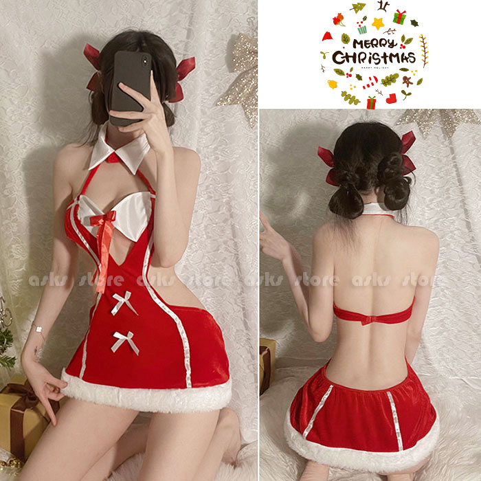 クリスマス衣装 コスプレ 制服 サンタコス セッ...の商品画像