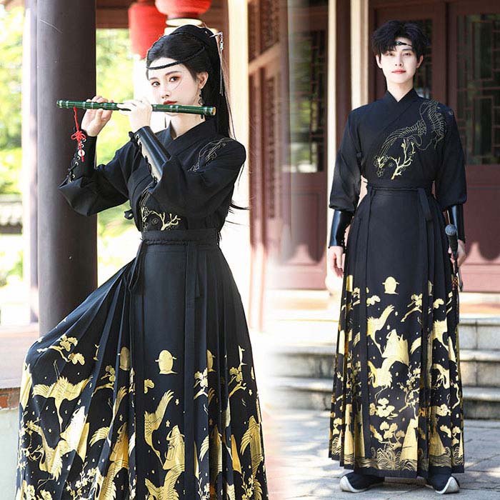 中華コスプレ衣装 漢服 メンズ レディース 男女兼用 チャイナ服上下2点セット 華流 コスチューム チャイナ風 舞台衣裳 豪華漢服 ステー..