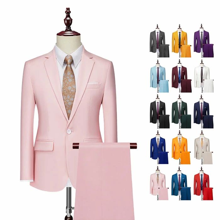 スーツ メンズ カラースーツ 2点セット 15色 ステージ衣装 フォマール スーツ 1個ボタン 大人 結婚式 二次会 忘年会 新年会 ステージ パーティー スーツ 発表会 演奏会 カラオケ 舞台衣装 ステージ衣装 紳士服 司会 カラオケ セットアップ スリーム 長袖 長ズボン M〜6XL