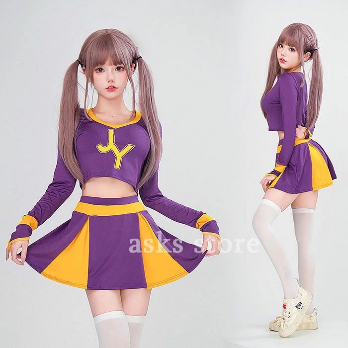 チアガール チアダンス衣装 上下セット スカート ハロウイン コスプレ衣装 体操 応援 コスプレ 可愛い チアリーダー 競技着 ハロウィン イベント 余興 宴会 仮装 学園祭 大人 コスチューム セクシー アイドル スポーツ サッカー バスケットボール フットボール 野球 サッカー