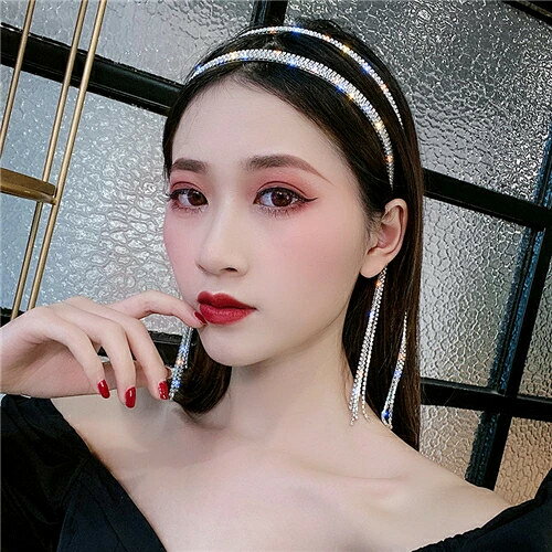 Rakuten - ヘッドアクセサリー 気質 百掛け sweet系 姫系　お嬢様　イヤリング カチューシャ　ヘアバンド ヘッドバンド ヘアピン プレスヘア カジュアル　揺れる 上品 大人 かわいい おしゃれ フォーマル 二次会 結婚式 お呼ばれ 韓国ファッション