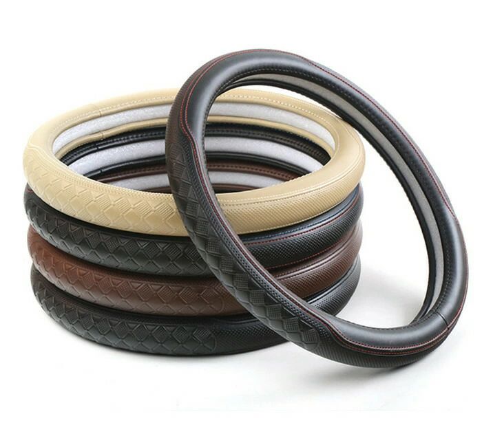 ハンドルカバー ステアリングカバー O型 軽自動車 普通車 内装用品 滑り止め 汚れ防止 ドライビング 四季 おしゃれ 男女兼用 シンプル 36/38/39cm 父の日