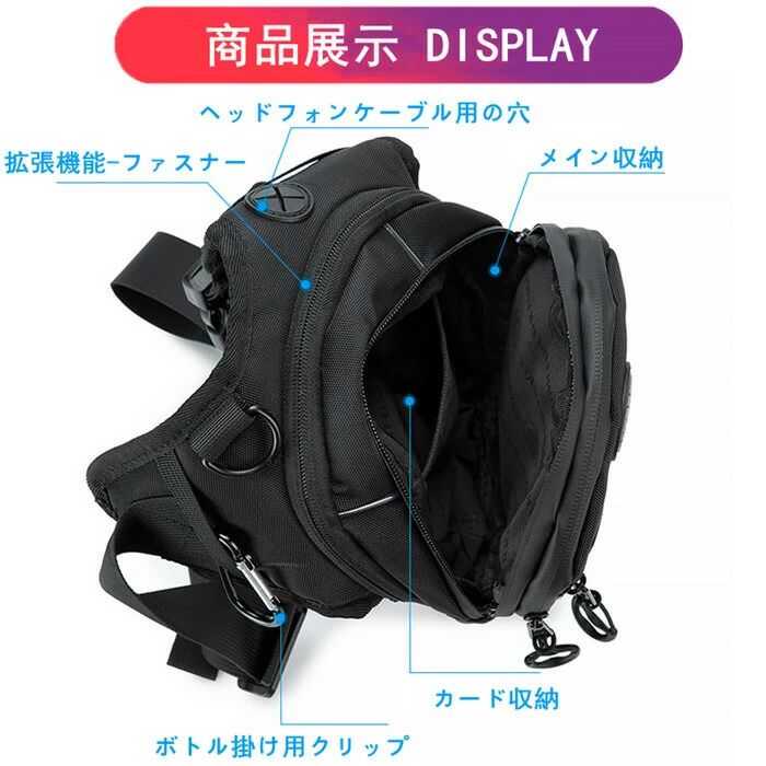 ウエストバッグ バイクバック ヒップバッグ メンズ ウエストポーチ リュックサック...
