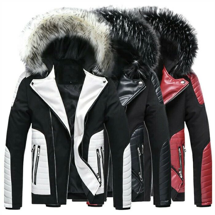 Rakuten - ダウンコート バイクジャケット バイクコート アウター ライダース ライダースジャケット メンズ バイク レザージャケット フェイクレザー PU ジャケット 暖かい 裏起毛