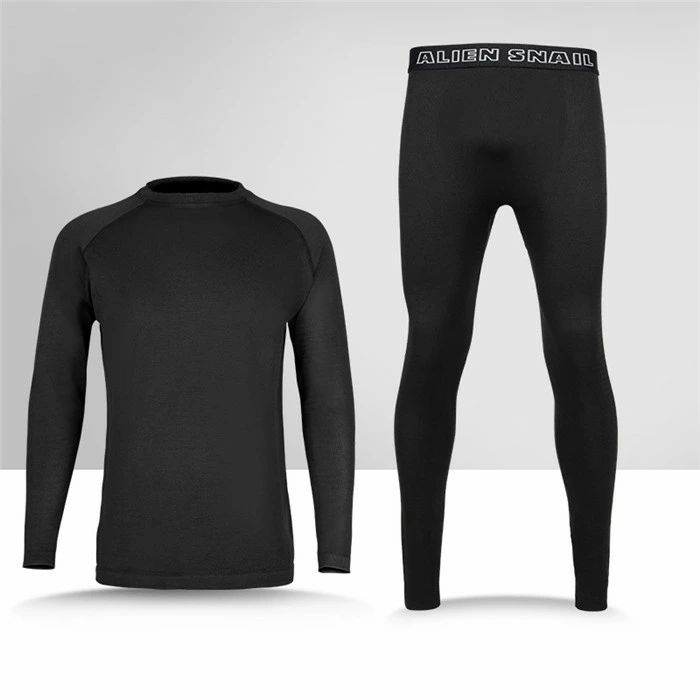 バイクインナー インナースーツ インナーシャツ メンズ レーシング ツーリング 吸汗速乾 暖かい 保温 防風 秋 冬 上下セット サイクル 長袖インナー アンダー 長袖シャツ 黒