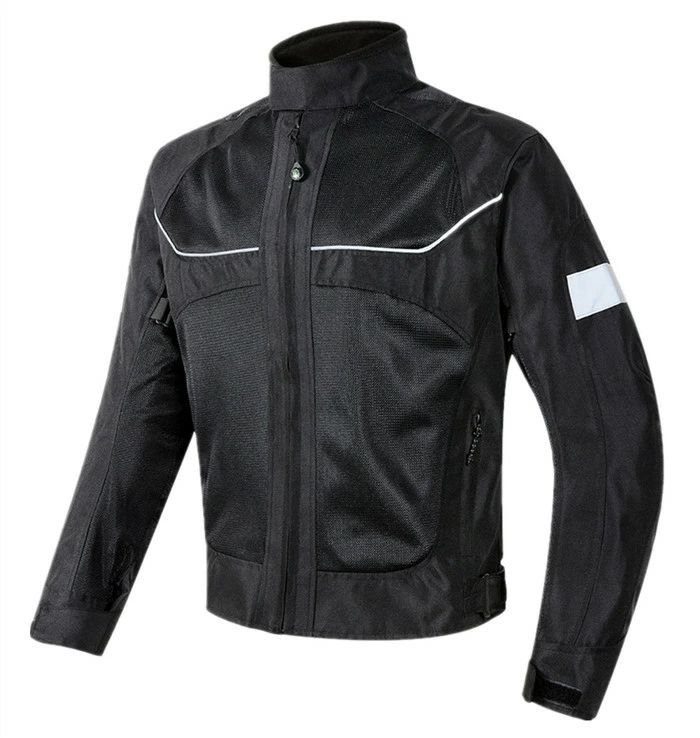 【クーポンで10％オフ】バイクジャケット メッシュ 通気 速乾 ライダージャケット レーシング ツーリング プロテクター付き パッド付き スキニー 自転車ウェア 長袖 バイクウエア 反射材 練習着 春 夏 秋 無地 防風 通気 コート 四季兼用 スポーツジャケット(2.0)