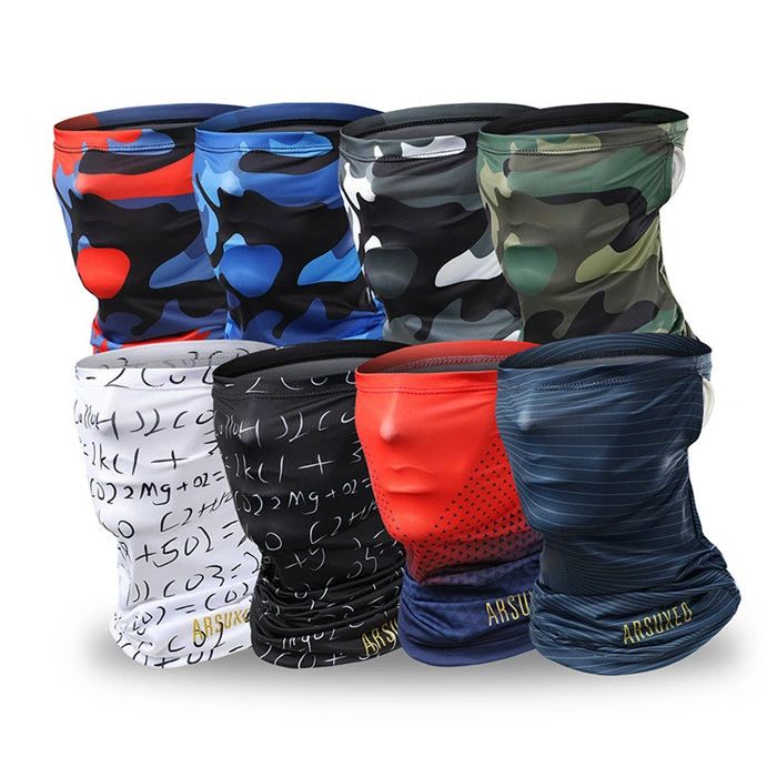 フェイスマスク フェイスカバー サイクル ひんやり生地 冷感 UV 日焼け 耳掛け サイクルマスク バイクマスク フェイスガード メンズ レディース UVカット 吸汗速乾 ランニング スポーツ 夏用 男女兼用