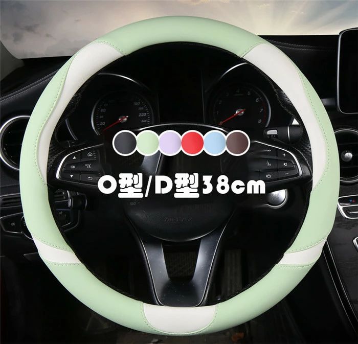 ハンドルカバー ステアリングカバー 普通車 軽自動車 自動車 レザー 猫の耳 通気 38cm O型 D型 ビジネス おしゃれ かわいい 内装パーツ 握りやすい 汎用 通気 高級感 滑り止め ドレスアップ 簡単装着 内装用品 洗える 可愛い シンプル 簡単装着 カー用品 車載用 車載