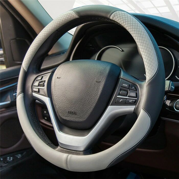 ステアリングカバー ハンドルカバー レザー PU 四季 軽自動車 普通車 乗用車 トラック 自動車内装 おしゃれ 男女兼用 38CM 高級感 内装 可愛い マカロン 汎用 父の日