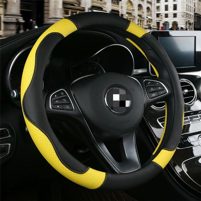 【クーポンで10％オフ】ハンドルカバー ステアリングカバー O型/D型 軽自動車 普通車 内装用品 滑り止め 汚れ防止 ドライビング 四季 おしゃれ 男女兼用 36cm/38cm シンプル 汎用 父の日