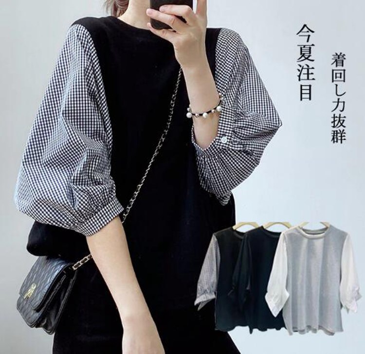 Other - ブラウス 切り替え 当日発送 半袖 トップス レディース 春夏新作 Tシャツ ゆったりしたTシャツ レディース チュニック
