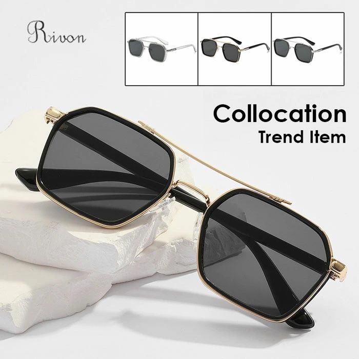 サングラス メンズ 偏光サングラス 運転用 ウェリントン型 紫外線カット バイク用サングラス 抗衝撃 フ..