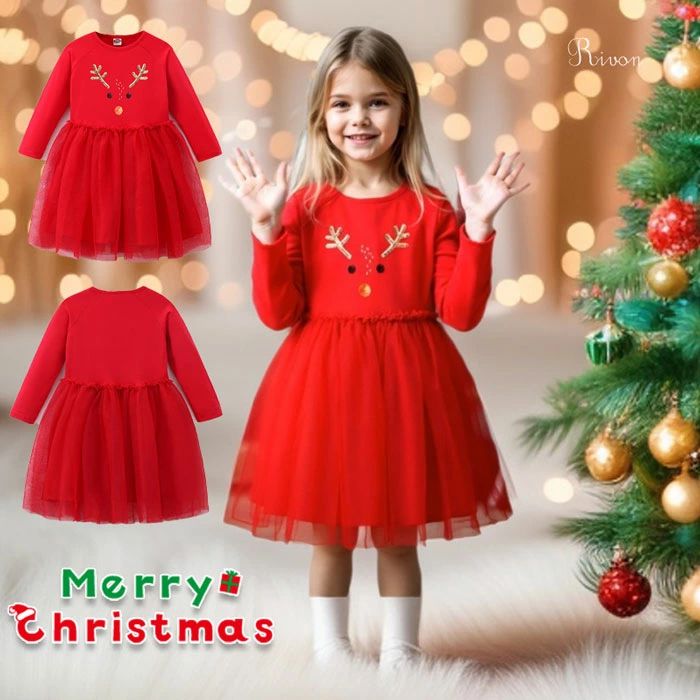 ワンピース クリスマス 子供 秋冬 長袖 サンタクロース 女の子 キッズ サンタ コスプレ ガールズ かわいい 赤ちゃん ベビー服お姫様 プリンセスドレス クリスマス ドレス パーティー 文化祭 学園祭 プレゼント