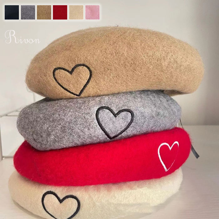 ベレー帽子ども用 無地 フェルトハット ベレー キッズ ハット 大人用 秋 冬 防寒帽子 柔らかい 可愛い ..