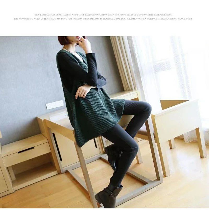 【クーポンで10％オフ】ニットベスト チュニック丈 ニット ベスト レディース 体型カバー ふんわり裾 ざっくり コーデ上手になれる レイヤード トップス セーター チュニック ロング フレア 重ね着 Uネック お尻が隠れる ジレ 黒 ブラック 大きいサイズ 秋