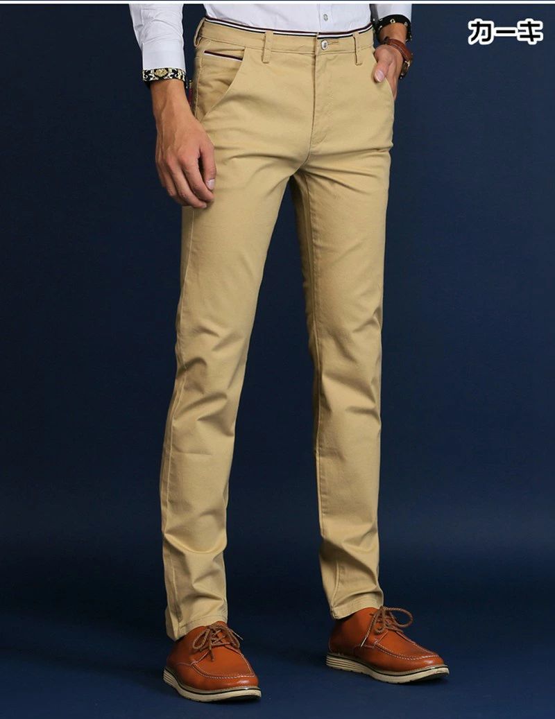 チノパンパンツ メンズ ゴルフパンツ ズボン ボトムス 通学 通勤 カジュアル ビジネス かっこいい おしゃれ シンプル 無地 メンズファッション 春 秋 夏