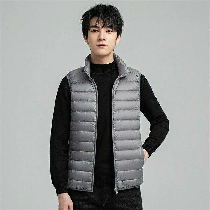 Rakuten - 【クーポンで10％オフ】ダウンベスト 中綿ベスト メンズ ベスト ジャケット 父の日 紳士服 アウトド 立ち襟 チョッキ ゴルフウェア 秋冬服 インナー 軽量 登山 敬老の日 通学 通勤 20代 30代 40代 50代 60代 送料無料