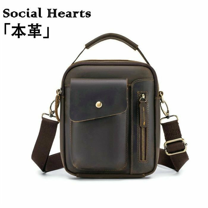 【クーポンで10％オフ】本革 厳選牛革 ショルダーバッグ メンズ メンズバッグ トートバック レザーバッグ ワンショルダー 斜めがけ 肩掛け レザー 革 収納 アウトドア 父の日 オイルレザー 経年変化 メッセンジャーバッグ 斜め掛けバッグ 革 カジュアルバッグ