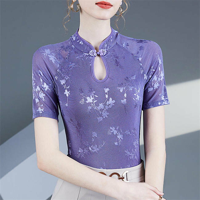 トップス 半袖 レディース 綿 Tシャツ ブラウス シャツ 花柄 春夏 レディースファッション 50代女性 花柄トップス 入学式 卒業式 入園式 卒園式 結婚式 30代 40代 50代 60代 誕生日 ギフト プレゼント 母の日 大人可愛い おしゃれ OL 通勤