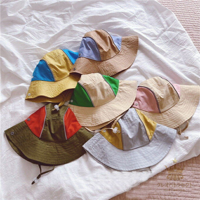子ども バケットハット 帽子 男の子 女の子 UVカット コーデ つば広 あご紐付き 紫外線対策 日焼け止め 遮光 両サイドスナップ付き 外遊び リゾート 海 釣り 登山 おしゃれ カジュアル 通学 通学 春 夏 秋 新作 送料無料
